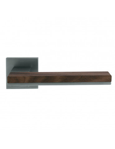 PAIR OF MIMOLIMIT HANDLES WITH WALNUT WOODEN DECORATIVE INSERT