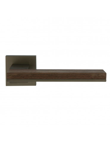 PAIR OF MIMOLIMIT HANDLES WITH WALNUT WOODEN DECORATIVE INSERT