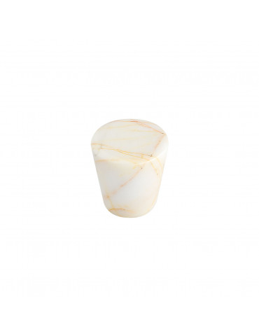 CONICAL CABINET KNOB SATIN NICKEL / GOLD SPIDER MARBLE